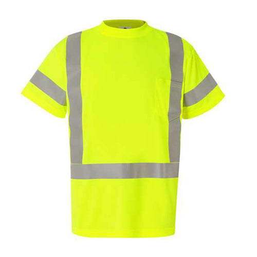 High Visibility ANSI 107 Class 3 Reflective Short Sleeve Shirt