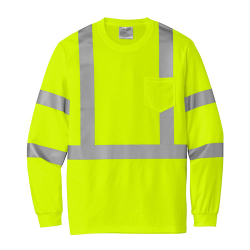 High Visibility ANSI 107 Class 3 Reflective Long Sleeve Shirt