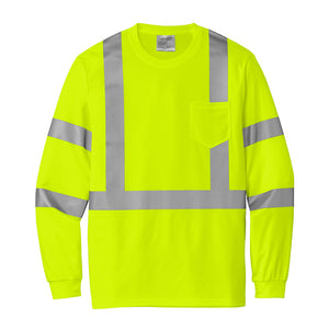 High Visibility ANSI 107 Class 3 Reflective Long Sleeve Shirt