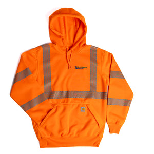 Carhartt Orange High Visibility Class 3 Rain Defender Hoodie