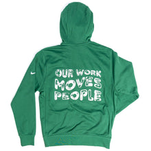 Men's Nike Club Fleece Sleeve Swoosh Pullover Hoodie - Gorge Green